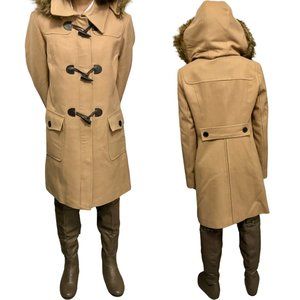 Tommy Hilfiger Hooded Toggle Front Duffle Coat, Women Size M
